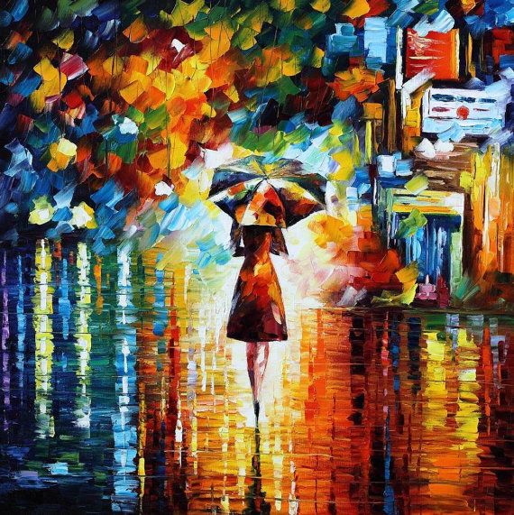 Rain Princess by By Leonid Afremov (Etsy.com)